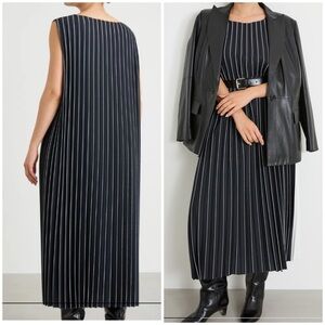 Marina Rinaldi pleated crep Dress